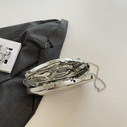 Acrylic Shaped Stone Clutch/Messenger Bag