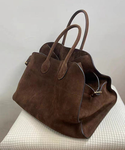 2025 New Brown Large Capacity Handbag