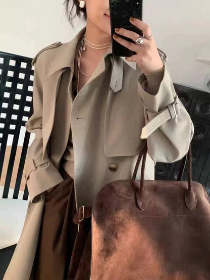 2025 New Brown Large Capacity Handbag
